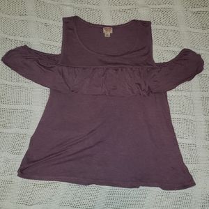 Purple off the shoulder top